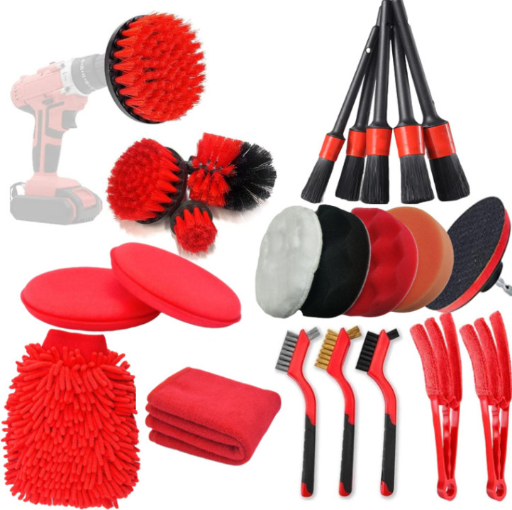 Daily Care Car Interior Detailing Brush Kit Nylon 21Pcs