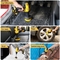 3 Pack Medium Yellow Drill Scrubber Brush PP Material For Bathroom
