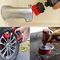 Power Scrub 3 Piece Drill Brush Set Polypropylene Nylon Red Color 3.5"