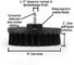Drill Cleaning Brush 5 Piece Scrub Brush Drill Attachment Shower Cleaner Bath Mat Shower Doors Glass Cleaner