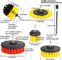 Nylon PP Filament Electric Drill Brush 24 Pieces Red 2'' 3.5'' 4'' 5"